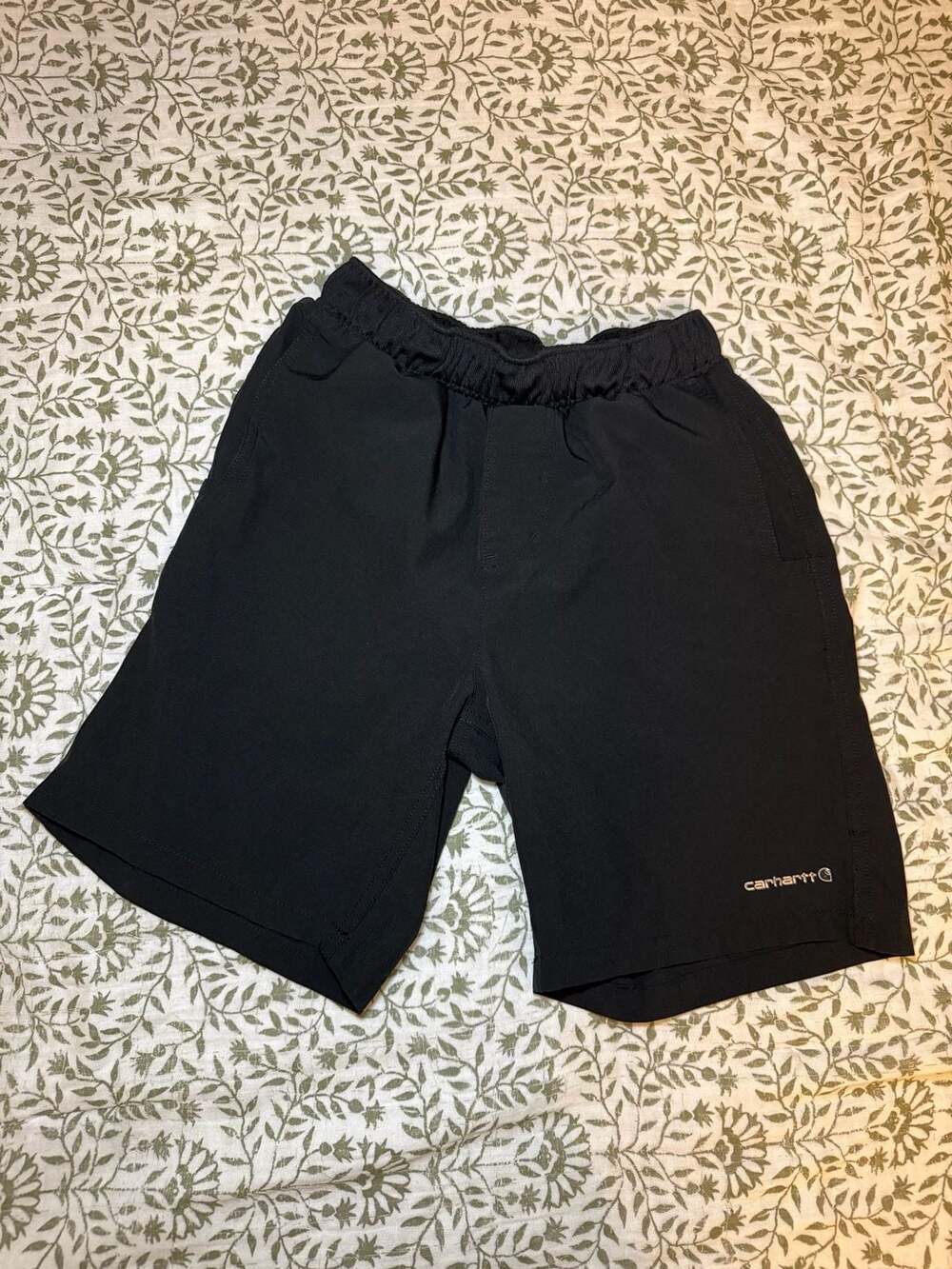 Carhartt Kids Black Rugged Flex Ripstop Work Shorts Size 12